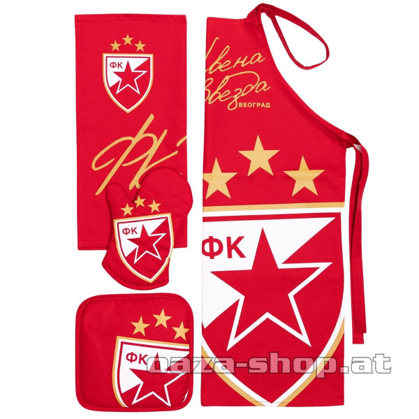 Kuhinjski set "Crvena Zvezda" crveni