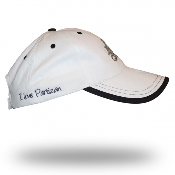 Preview: Ženski kačket "I LOVE PARTIZAN" beli