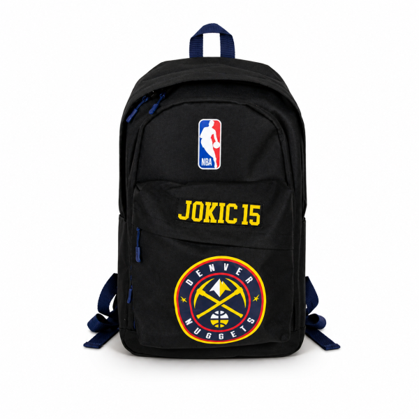 NBA Rucksack Denver Nuggets Jokic 15 Schwarz
