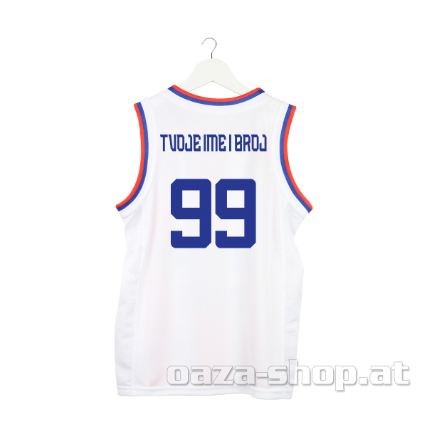 Preview: Dečiji košarkaški dres crveno beli CZ 2024/25