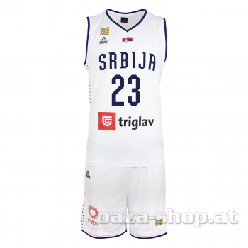 Komplet dres i šorts SRB PEAK 23/24 beli