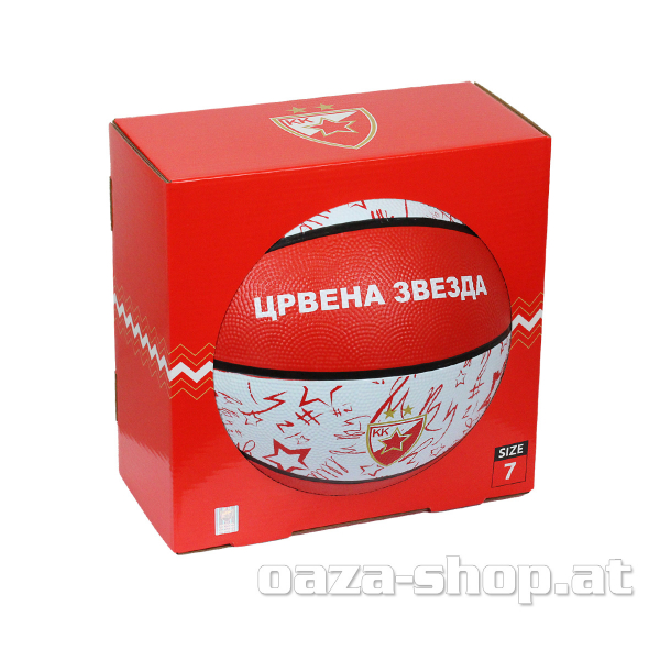 Preview: Košarkaška lopta KKCZ crveno bela