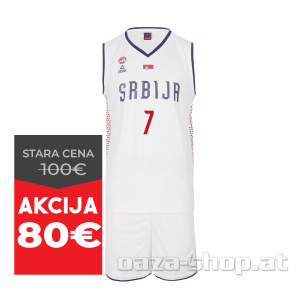 Komplet dres i šorts PEAK KSS 2024/25 beli