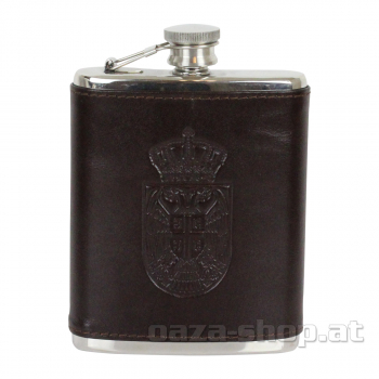 Kožna pljoska prohrom SRB 7oz braun model 2