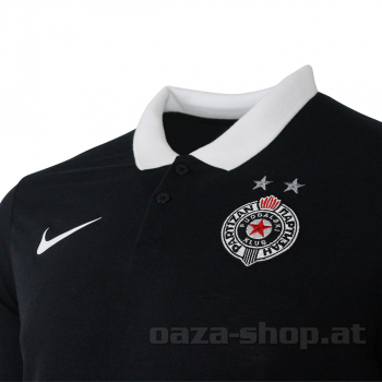Polo majica PFC crna sa belom kragnom NIKE