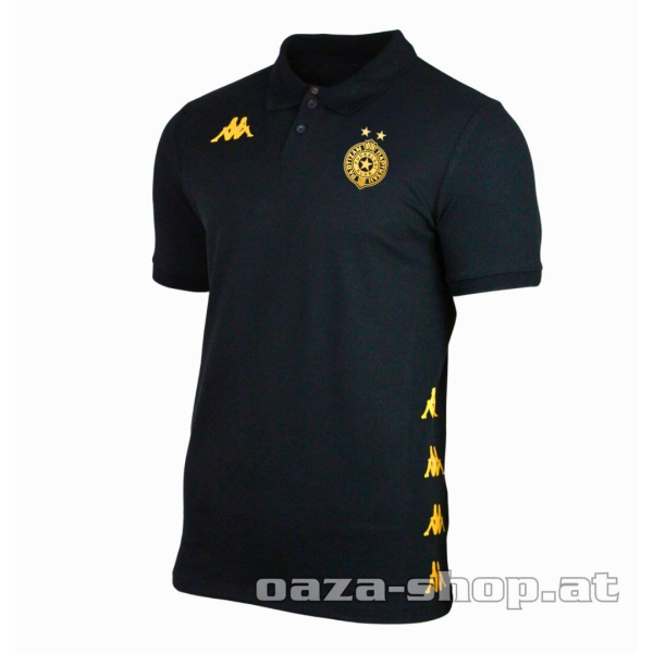 Preview: Polo Majica Kappa Partizan 2025/26 zlatni grb