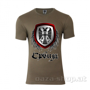 Preview: Majica "3 PRSTA" SRPSKI GRB "PERJE"