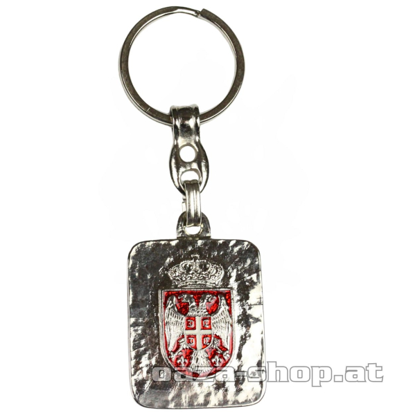 Preview: Privezak Srbija "MAPA" četvrtasti