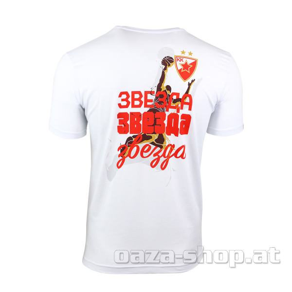 Majica KKCZ "Retro" bela
