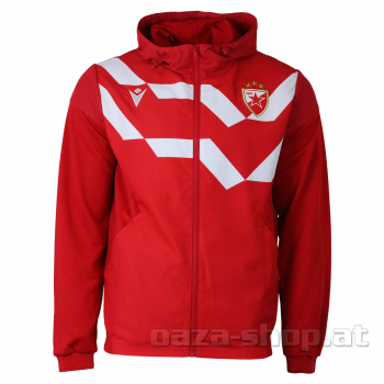 Macron zip duks crveno beli CZ 2022/23