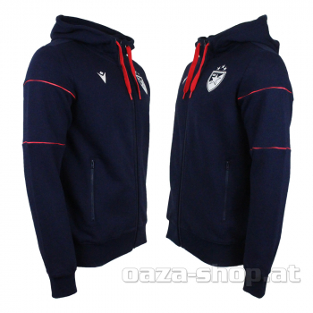 Preview: Macron zip duks sa kapuljačom teget CZ 2023/24