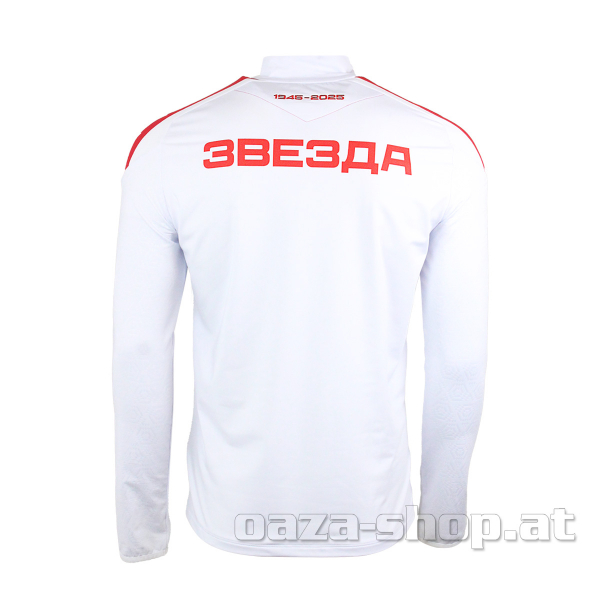 Preview: Macron trening 1/4 zip duks beli CZ 2024/25