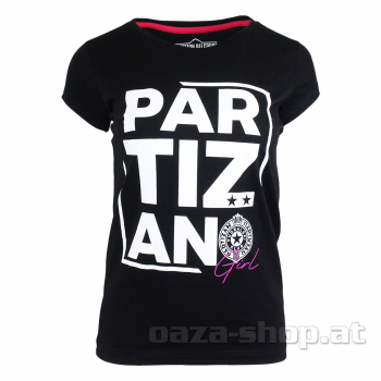 Ženska majica "PARTIZAN Girl" crna