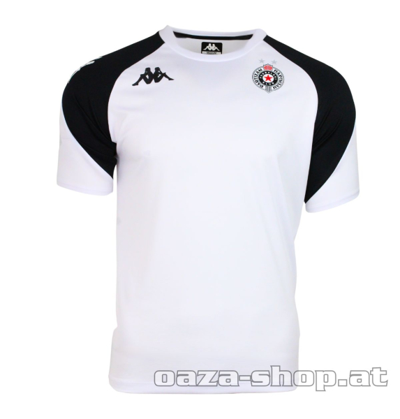 Trening majica Kappa Partizan 2025/26 bela