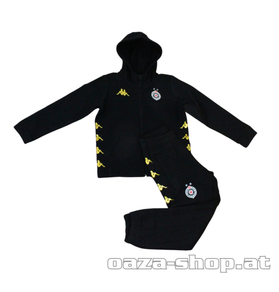 Dečija komplet trenerka Kappa FK Partizan 2025/26 crna