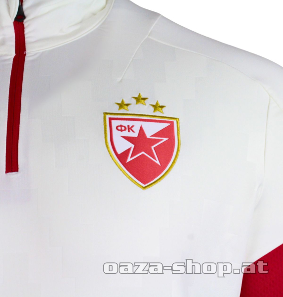 Macron komplet 1/4 zip trening trenerka CZ 2025/26 offwhite