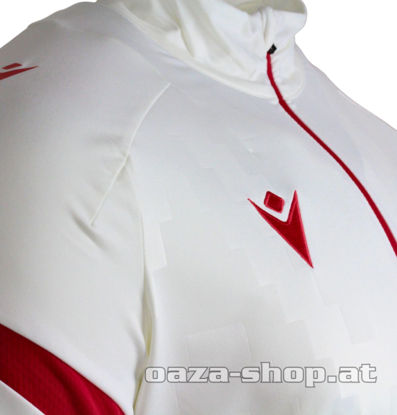 Macron komplet 1/4 zip trening trenerka CZ 2025/26 offwhite