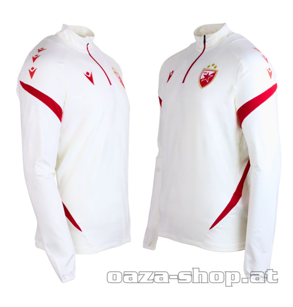Macron 1/4 zip trening duks CZ 2025/26 offwhite