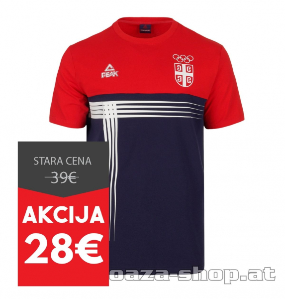 Majica PEAK SRB OKS crvena/teget