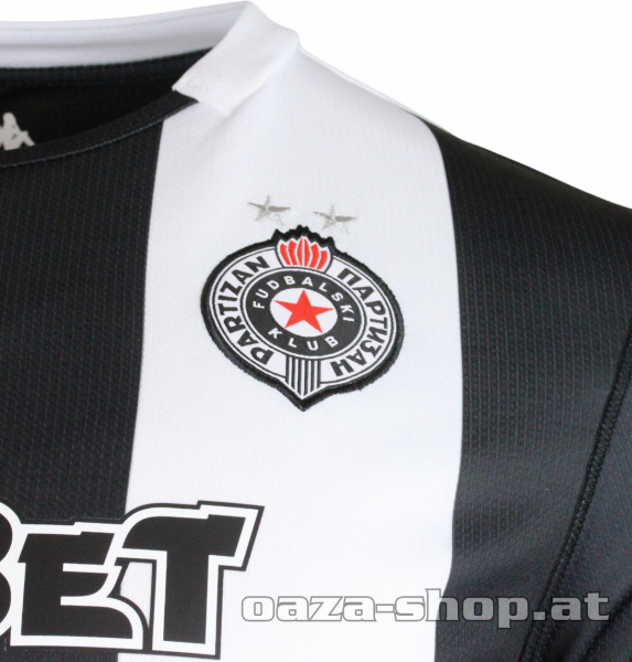 Dres Kappa Partizan 2025/26 crno beli