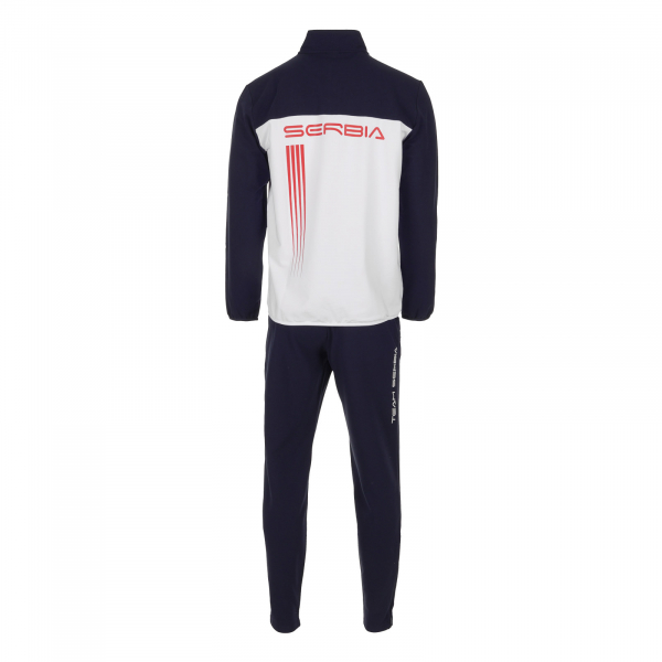 Ženska trenerka 1/4 zip PEAK SRB OKS teget/bela