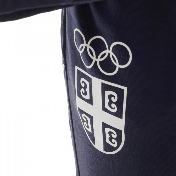 Ženska trenerka 1/4 zip PEAK SRB OKS teget/bela