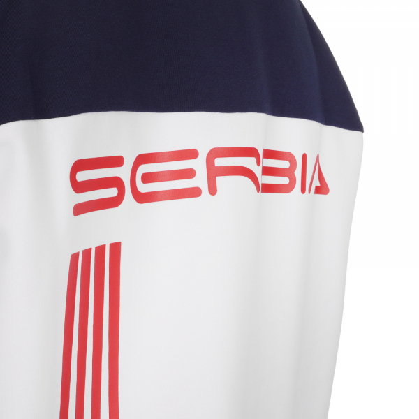 Ženska trenerka 1/4 zip PEAK SRB OKS teget/bela