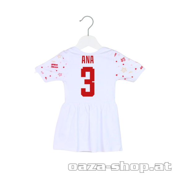 Bodi haljinica CZ bela