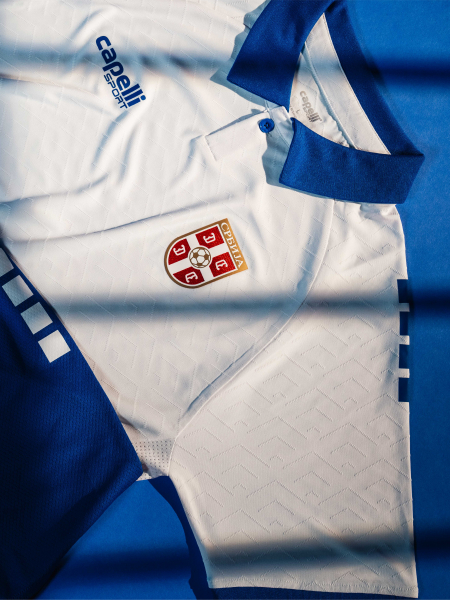 Dečiji dres Srbije Capelli 2025/26 beli