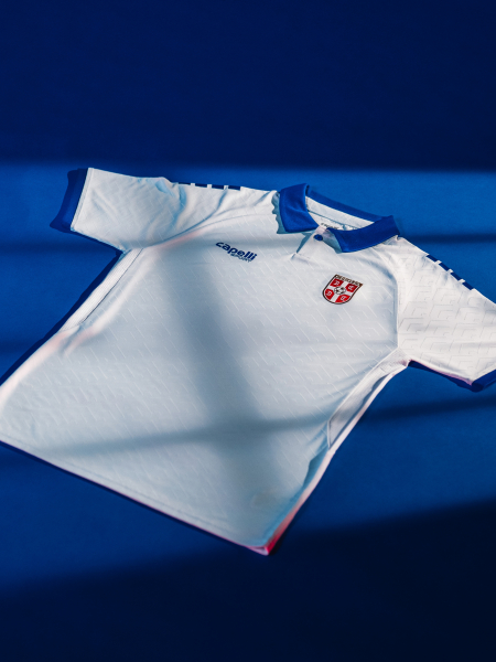 Dečiji dres Srbije Capelli 2025/26 beli