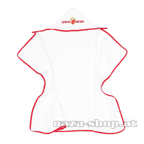Peškir sa kapuljačom CZ beli