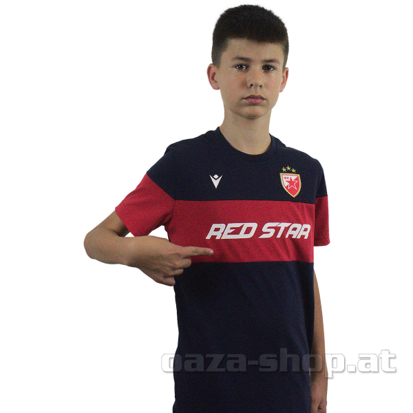 Dečija macron majica "RED STAR" teget