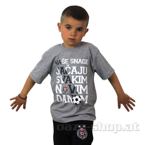 Dečija majica PFC "NAŠE SNAGE" siva