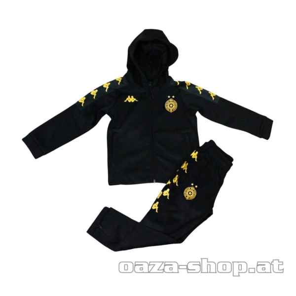 Dečija komplet trening trenerka Kappa FK Partizan 2025/26 zlatni grb