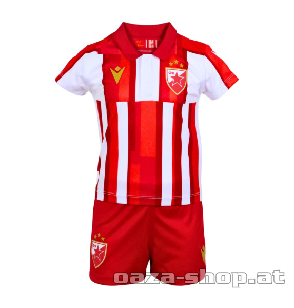 Dečiji komplet dres i šorts Macron Crvena zvezda 2025/26