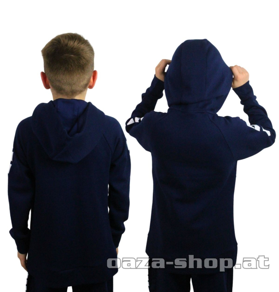 Kids Capelli Full Zip Hoodie FSS 2025/26 Navy with Serbia national team crest
