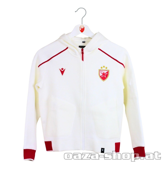 Dečiji macron duks sa kapuljačom CZ 2025/26 offwhite