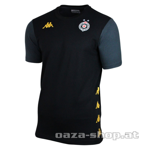 T-shirt FK Partizan Kappa 2025/26 black/grey