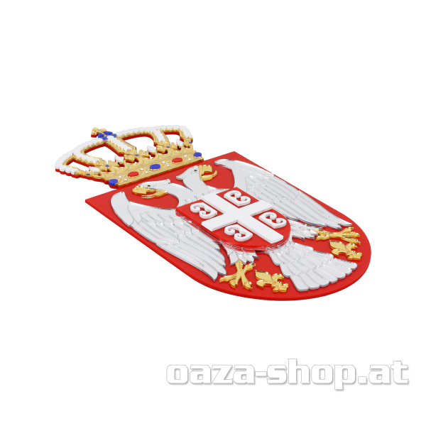 Grb Srbije od pleksiglasa 3D manji