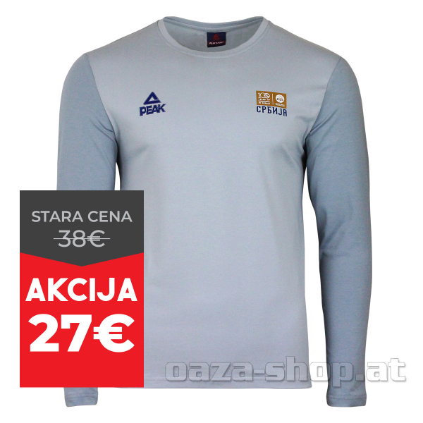 Majica dug rukav SRB PEAK 23/24 siva