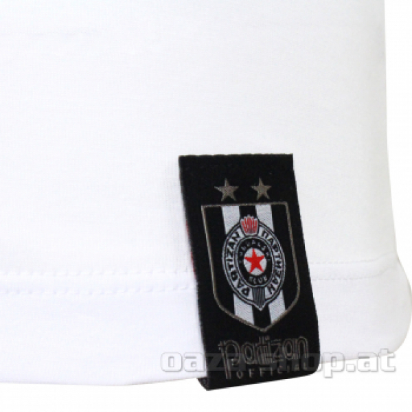 Majica PFC "PARTIZAN FOOTBALL CLUB" bela