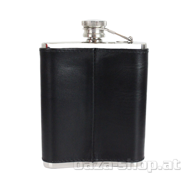 Kožna pljoska prohrom PFC 7oz crna model 1