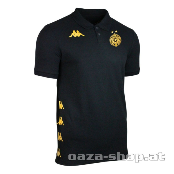 Polo Majica Kappa Partizan 2025/26 zlatni grb