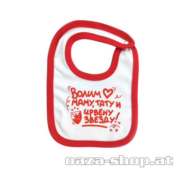 Portikla CZ "volim mamu tatu i zvezdu" crveno bela