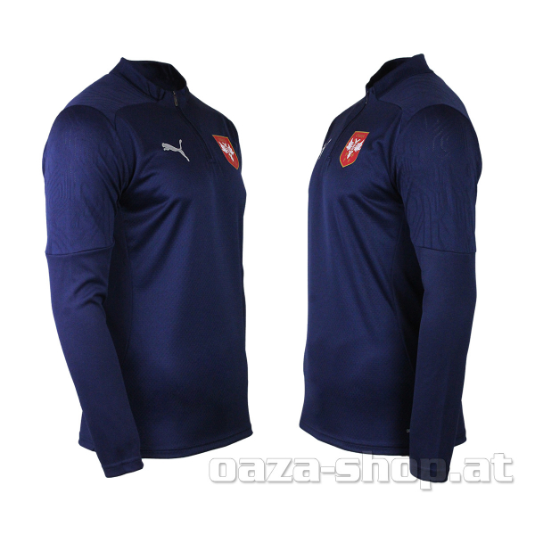 Trening duks 1/4 zip SRBIJA FSS PUMA 2024 teget