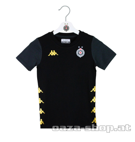 Dečija majica Kappa FK Partizan 2025/26 crna