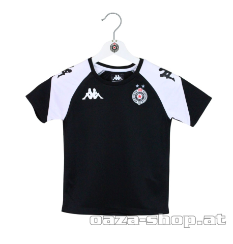 Dečija trening majica Kappa FK Partizan 2025/26 crna