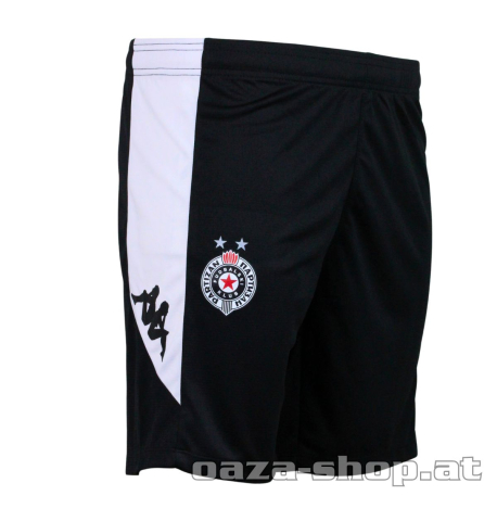 Trening šorts Kappa Partizan 2025/26 crni