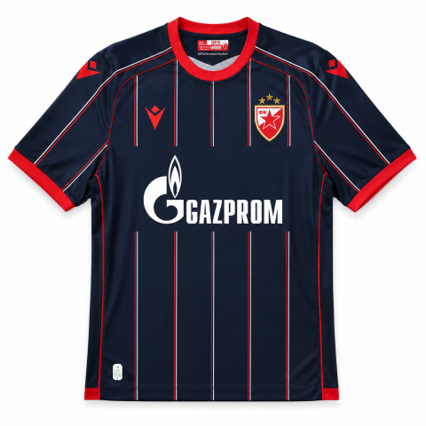 Dečiji Macron FK Crvena zvezda gostujući dres 2026/27 tamnoplavi sa grbom kluba