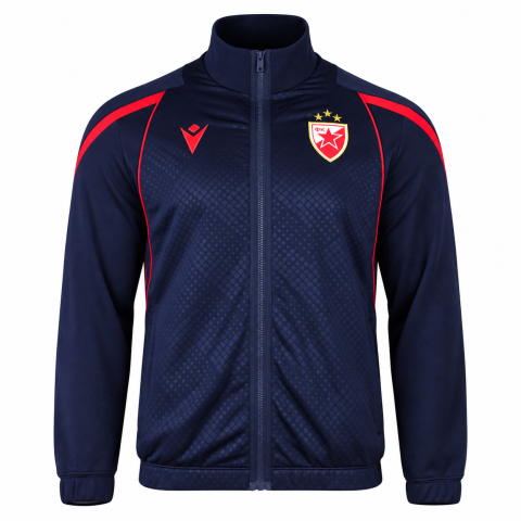 FK Crvena zvezda Zip-Sweatshirt 2026/27 Macron dunkelblau rot